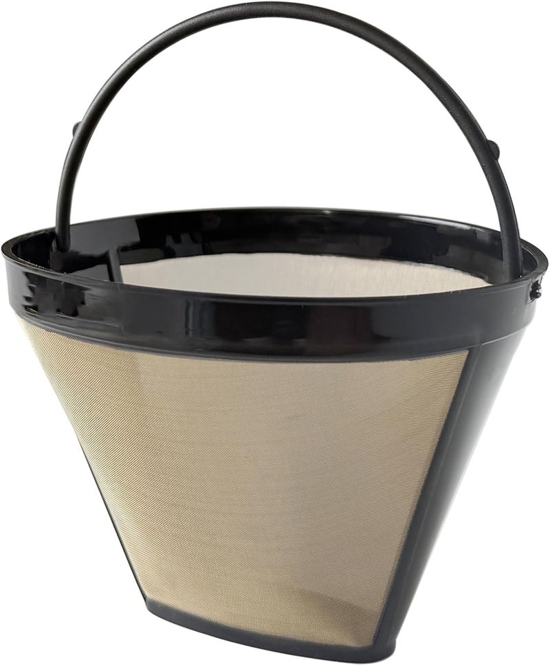 Cestlaive #4 Gold Cone Reusable Permanent Coffee Basket Filter Replacement for Cuisinart Coffee Maker (Pack of 4) - Image 2